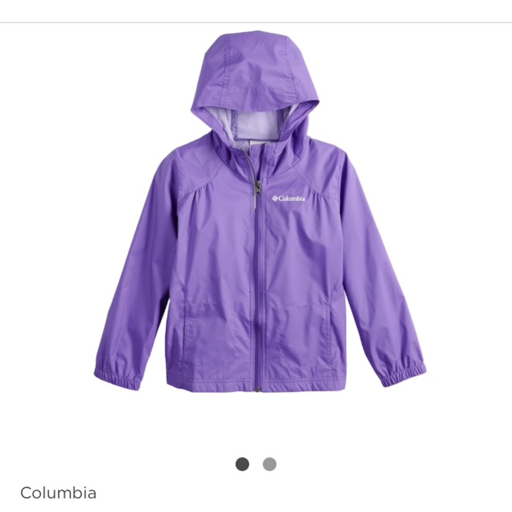 Purple Columbia rain jacket, large